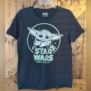Men's Star Wars Yoda This is the Way T-Shirt in Gray | Size Medium